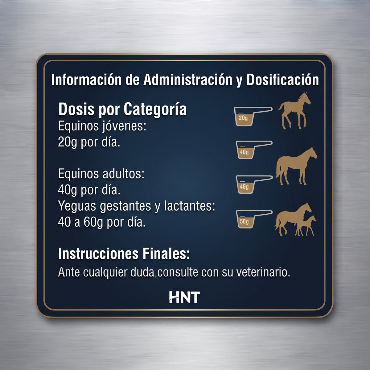 AMINO MUSCLE de HNT: Dosis y administración