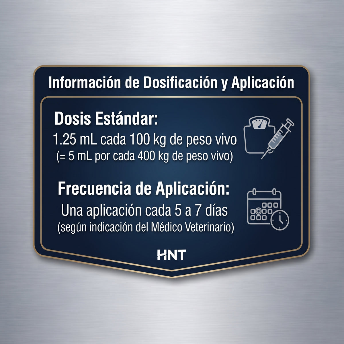 CONDROFLEX de HNT: Dosis y administración