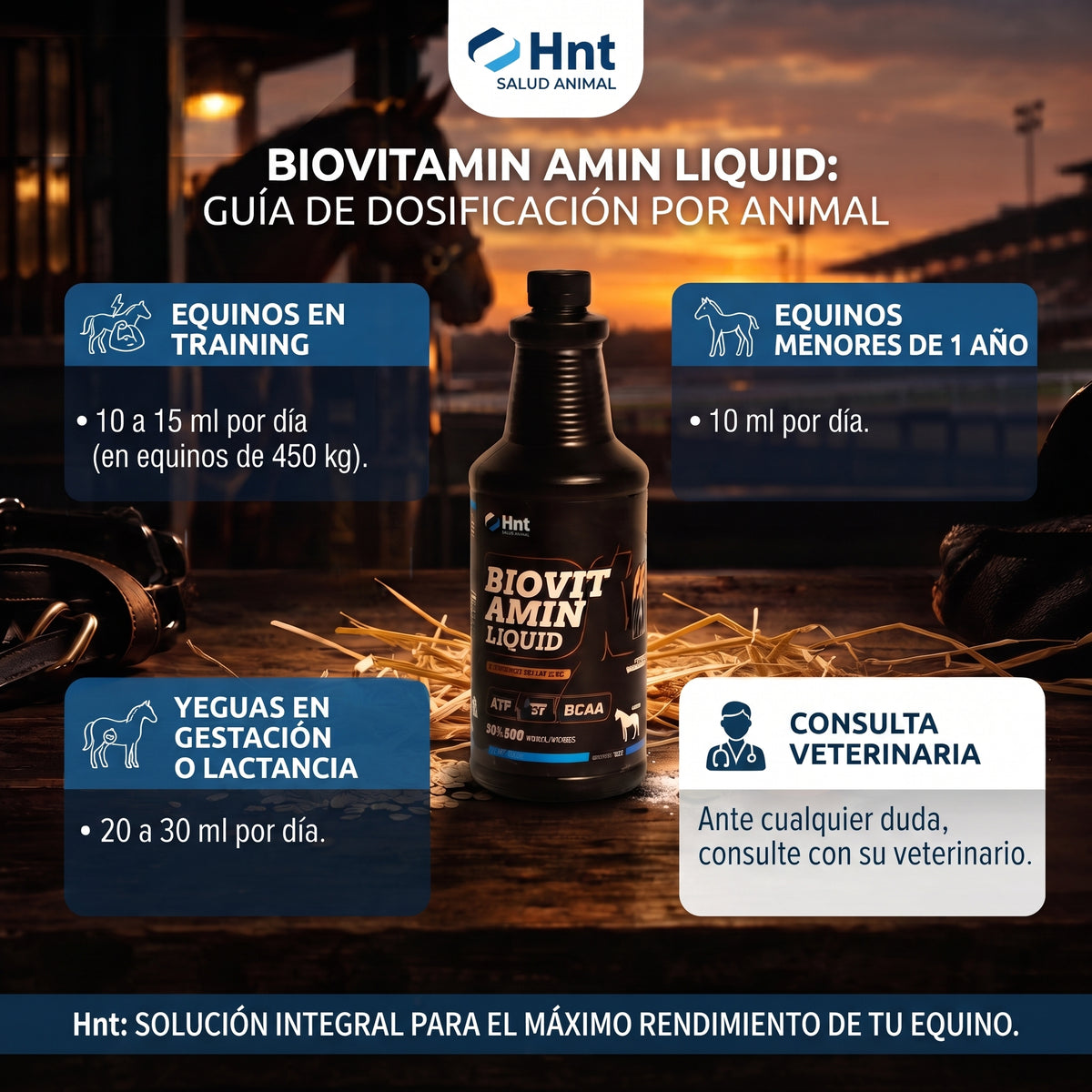 BIOVITAMIN Liquid de HNT: Dosis y administración
