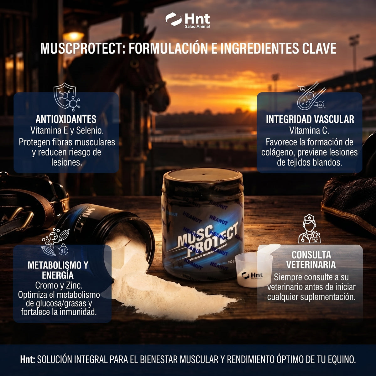 MUSCPROTECT de HNT: Fórmula e ingredientes
