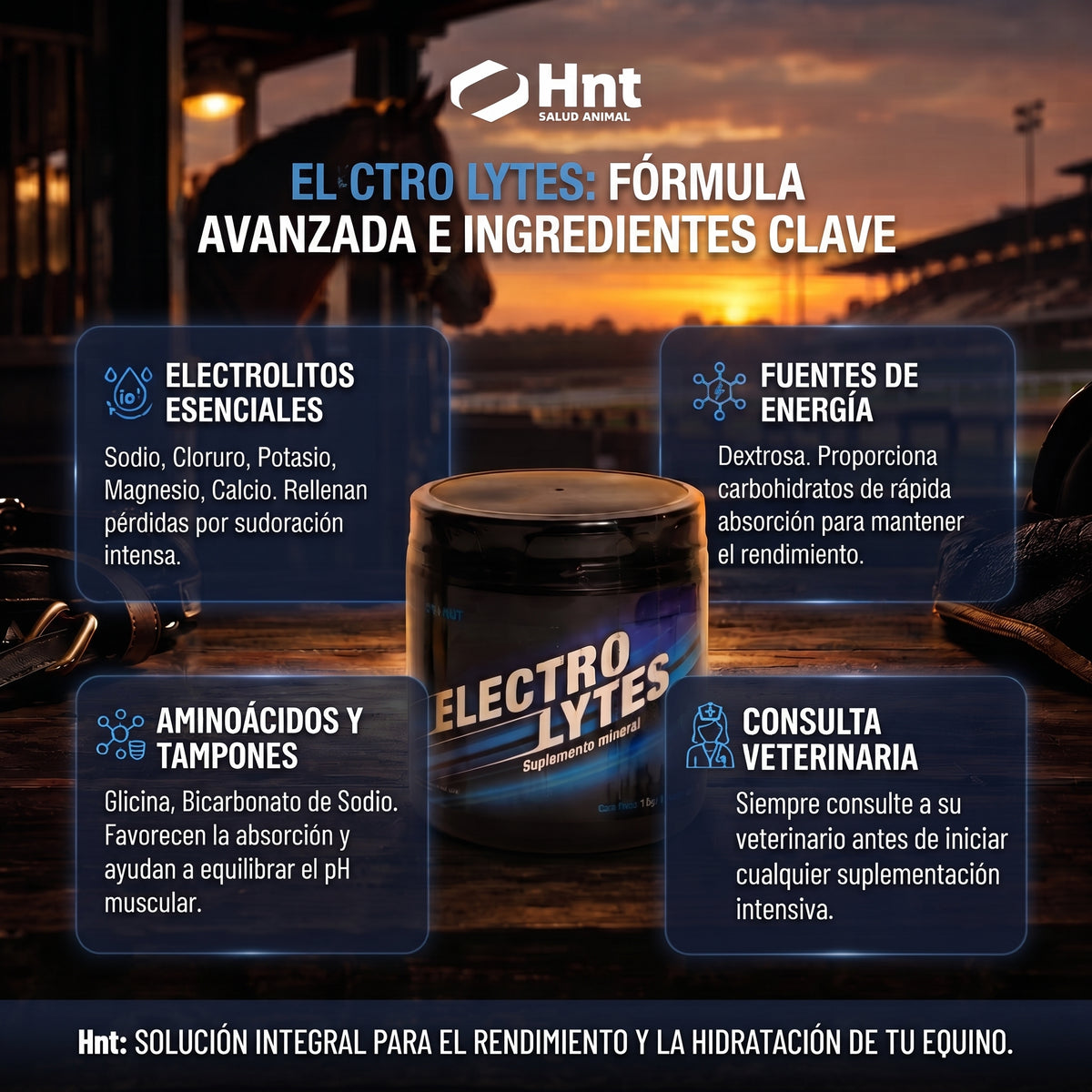 ELECTROLYTES de HNT: Fórmula e ingredientes