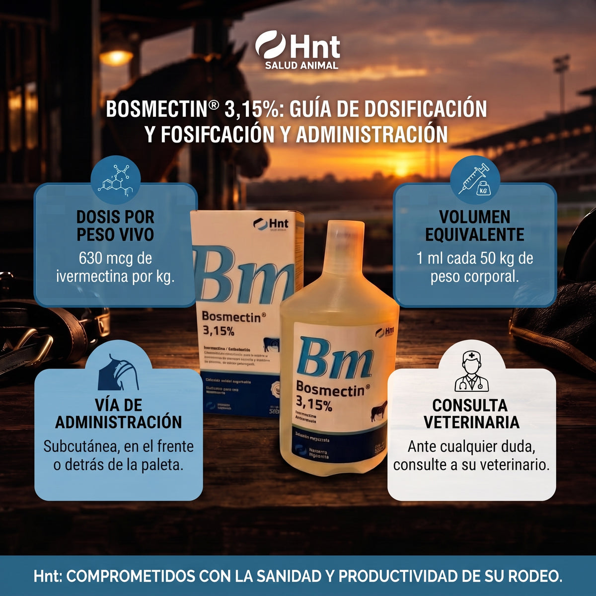 BOSMECTIN de HNT: Dosis y administración